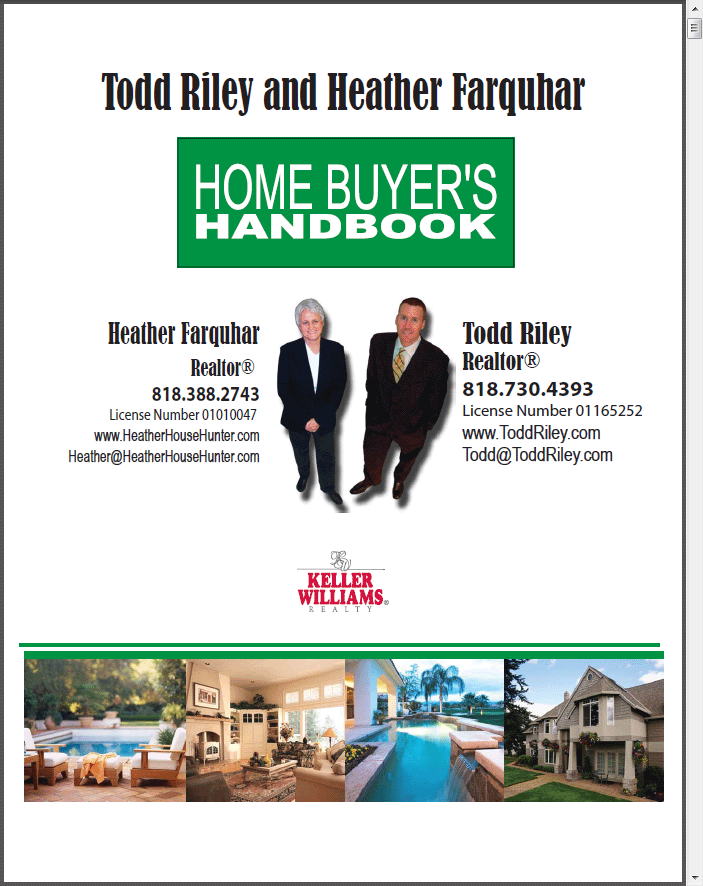 San Fernando Valley First Time Buyers Handbook